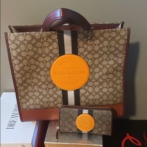 coach bag and wallet